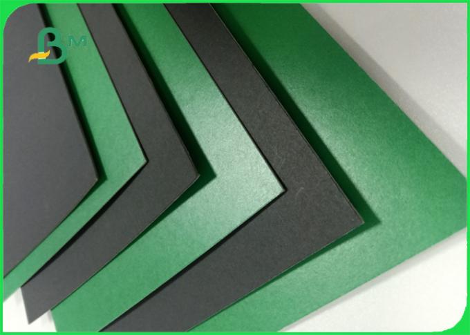 1.2mm green / black colored moistureproof cardboard sheets for lever arch file