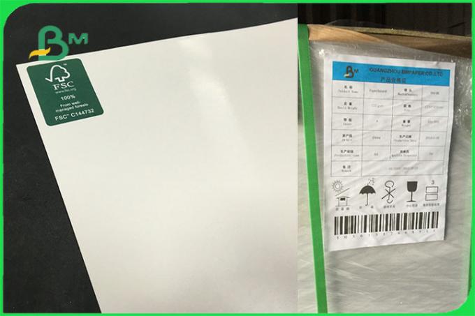 FSC FDA  White Food Safe FBB Board 15g PE Coated Paper For Cup Making Custom