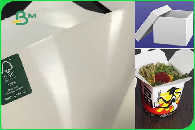 FSC FDA  White Food Safe FBB Board 15g PE Coated Paper For Cup Making Custom	http://www.bmpaper.com/products.html