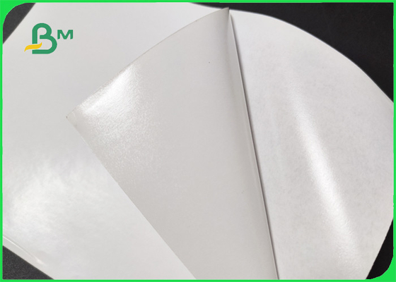 کاغذ پوششی براق 75 گرمی 80 گرمی برای استیکر 24 x 36 اینچ چسبنده