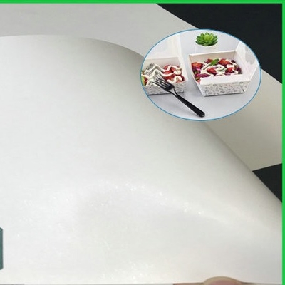 مقاوم در برابر حرارت مقاومت 150gsm - 300gsm درجه مواد غذایی PE پوشش داده شده برای جعبه ناهار