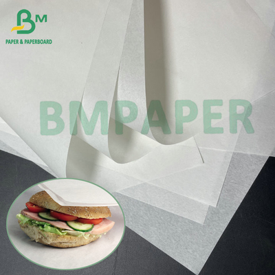 34gsm 40gsm 45gsm کاغذ سفید یا قهوه ای ضد چرب برای بسته بندی ساندویچ
