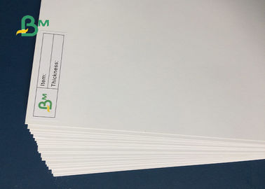 350gsm ضخامت یک طرفه ورقه کاغذ سفید 787mm x 1092mm برای نام کارت