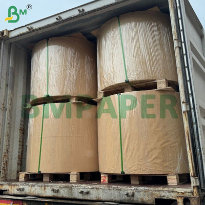 MF کیسه نیمه کششی کاغذ کرافت قهوه ای رنگ غیر سفید 80gm