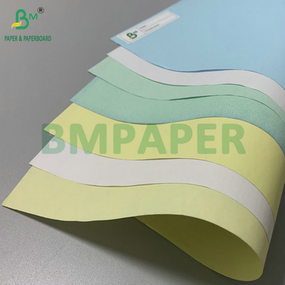 زرد آبی 55gm 60gm کاغذ سفید بدون کربن برای دریافت