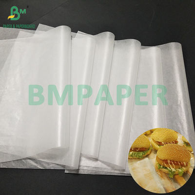 20gm کاغذ نان شفاف ضد چرب سفید کاغذ برقی موم