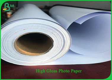 One Side Satin ضد آب ضد آب مقاله، 24 اینچ 30 طول 190 گرم RC کاغذ رول کاغذ برای جوهر رنگی