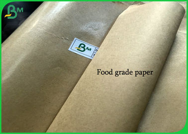 FDA یک طرف PE پوشش داده شده مواد غذایی رول کاغذ درجه / 120 گرم 90 گرم 50 گرم کاغذ کرافت برای بسته بندی مواد غذایی