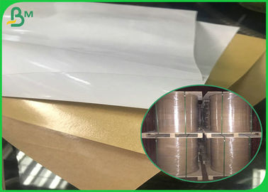 روباه Jumbo Roll پوشش یکپارچه قهوه ای / کاغذ کرافت سفید برای بسته بندی مواد غذایی