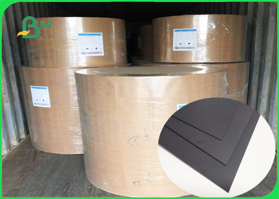 FSC SGS FDA Certified Cardboard 350gsm 400gsm سیاه و سفید برای پوشش نوت بوک