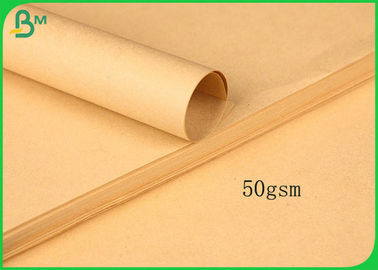 درجه روغن خوراکی 50GSM Light Brown Kraft Paper Roll برای بسته بندی اردک کبابی یا پاپ کورن
