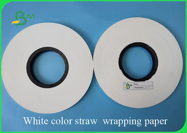 28GSM رنگ سفید کاغذ بسته بندی کاغذ FDA و FSC عرض 22mm / 25mm / 28mm