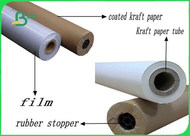 48 اینچ 20lb / 75gsm سازگار با محیط زیست - رول کاغذ پوستر با مقاومت بالا برای چاپگر HP