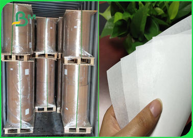 عرض 76cm چربی کاغذ اثبات 40gsm MG مقاومت اشک آور روکش شده برای بسته بندی