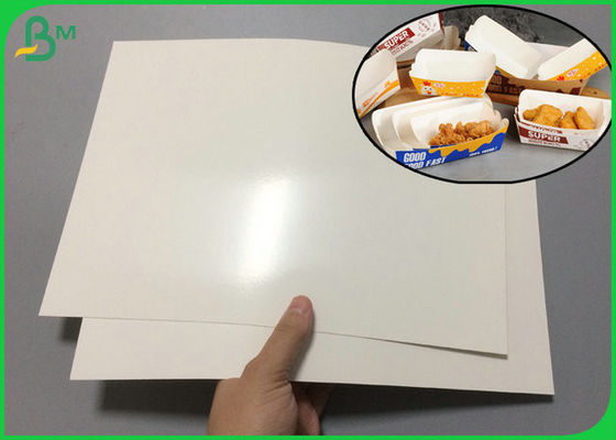 300 گرم سفید FBB تخته مواد PE با روکش سفید برای ساخت جعبه ناهار روغنی