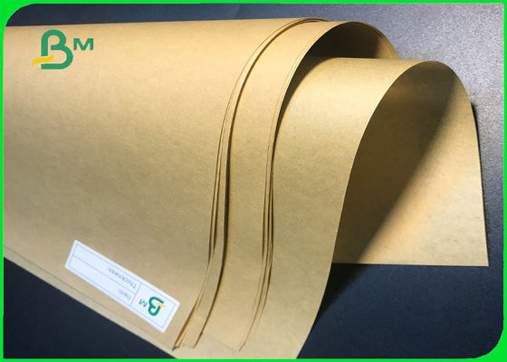 خمیر چوب طبیعی 60GSM 70GSM کاغذ آستر کرافت برای بسته بندی مواد غذایی
