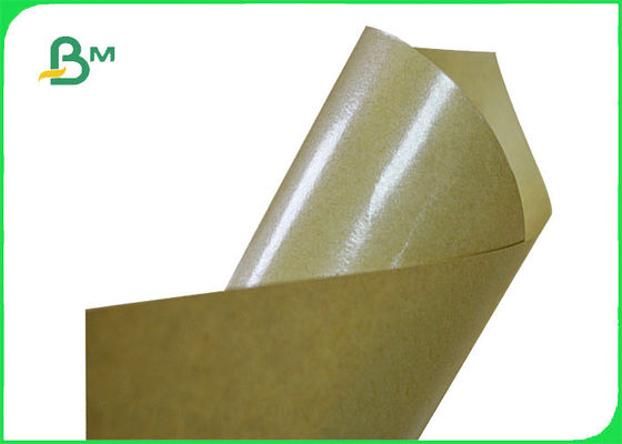 کاغذ کرافت قهوه ای 70gsm 80gsm + 10g PE پوشش داده شده برای کیسه میان وعده ضد آب