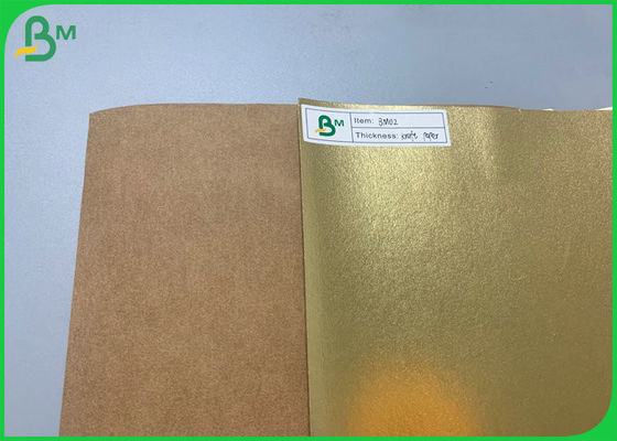 کاغذ کرافت قابل شستشو با رنگ طلایی 0.3 میلی متر 0.55 میلی متر ضد آب برای کیسه بازیافت