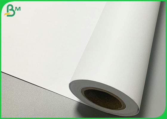 880 mm x 50m 80gsm CAD پلاتر کاغذ روشنایی 96 وضوح چاپ واضح