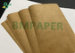 کاغذ کرافت قابل شستشو یک رول قهوه ای یک طرف سفید سفارشی 0.3mm 0.6mm