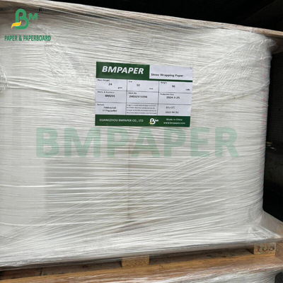 کاغذ سفید و رنگی 24 گرم برای نوشیدن کاه بسته بندی فردی 25.5mm 32mm رول