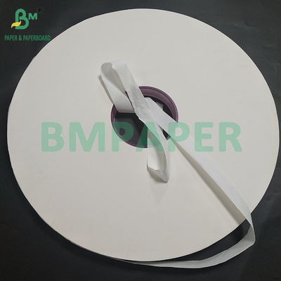 24gsm 32mm مواد غذایی درجه قابل تجزیه سفید کاغذ بسته بندی کاه برای بسته بندی کاه