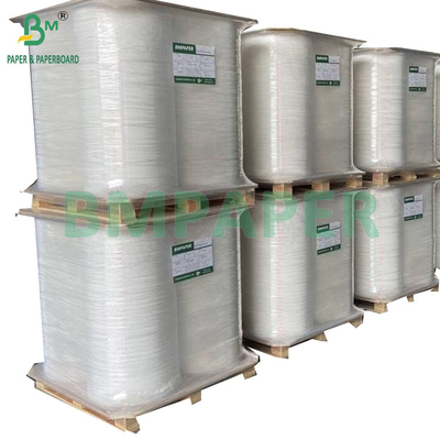 24gsm 32mm مواد غذایی درجه قابل تجزیه سفید کاغذ بسته بندی کاه برای بسته بندی کاه