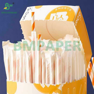 کاغذ سفید 24gsm 28gsm برای بسته بندی کاه آشامیدنی