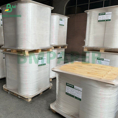 24gsm 28gsm کاغذ بسته بندی کاه سفید 27MM x 5000M مقاومت کششی خوب