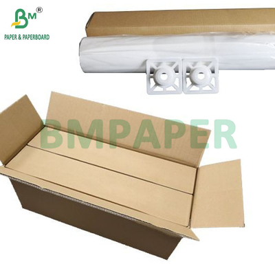 24 پوند 36 پوند HP پوشش داده شده مات شکل گسترده بسته کاغذ رول برای پوستر 42 "x 150"
