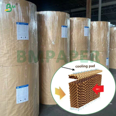 95 گرام 105 گرام کاغذ کرافت آبشوری با قدرت مرطوب کننده بالا برای پد های خنک کننده مرغ