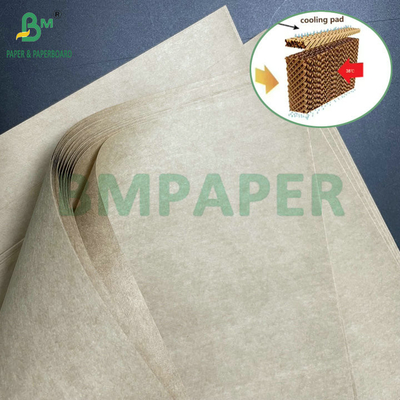 کاغذ کرفت با جذب بالا رول 95gsm پد خنک کننده کاغذ پایه پرده مرطوب