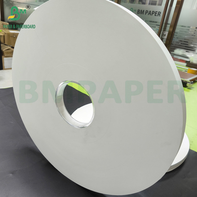 کاغذ چوبی با مواد زیست محیطی 28gm 32mm x 6000m رول رنگ سفید