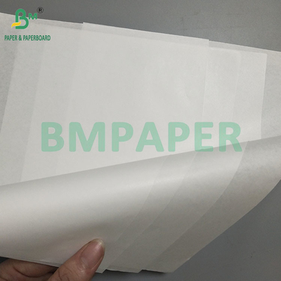 30gsm 45gsm MG کاغذ کرافت تقویم شده سفید برای کیسه های بسته بندی مواد غذایی