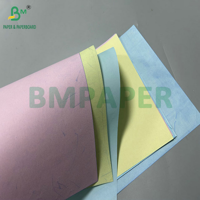 کاغذ فاکتور بدون کربن NCR رنگ آبی زرد با اندازه 640 x 900 میلی متر