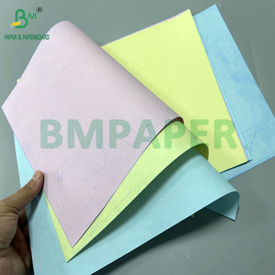 کاغذ فاکتور بدون کربن NCR رنگ آبی زرد با اندازه 640 x 900 میلی متر