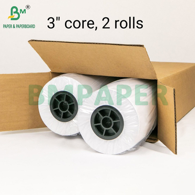 20# کاغذ ساده سفید برای چاپگرهای رنگین بزرگ 24 اینچ x 150 فوت