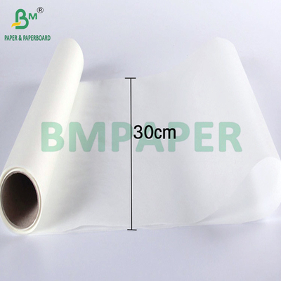 40 گرام کاغذ پخت و پز سفید رول عرض 30 سانتی متر کاغذ پرچمن 12 اینچی