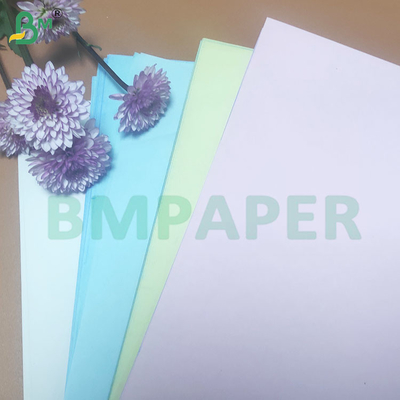 48-80 GSM ماده NCR رول های کاغذ کپی بدون کربن در چند رنگ
