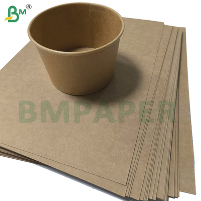 کاغذ پایه جام قهوه ای طبیعی ساده 320g + 20g PE پوشش Cupstock