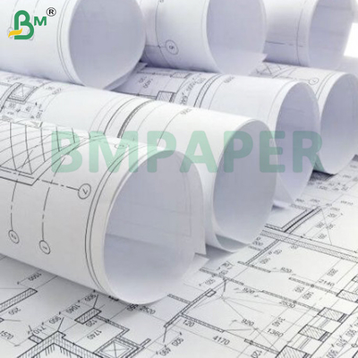 BMPAPER کاغذ فرمت گسترده 24 "x 500" رول بند مهندسی 20lb 3" هسته