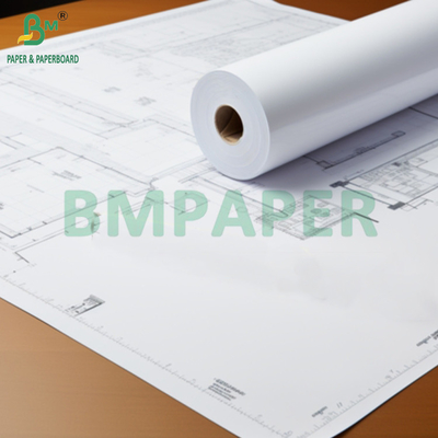 24 "x 150" CAD 20lbs Bond Inkjet Wide Format Plotter Paper برای نمودار 2 "CORE