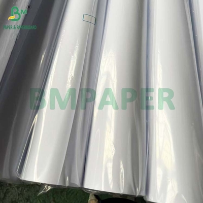 32 پوند 35 پوند شکل گسترده رول سفید روشن پوشش داده شده گرافک کاغذ 36inx 100ft
