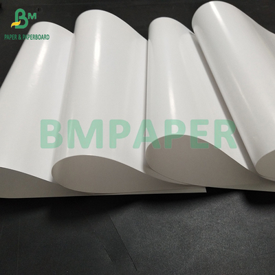 70gm 90gm C1S کاغذ پوشیده درخشان برای ساخت برچسب 50mm رول