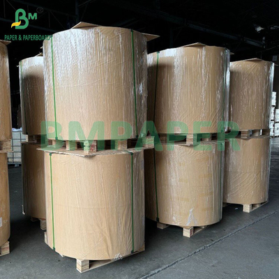 120gm مواد غذایی درجه قهوه ای Kraft Liner Paper برای ساخت کوله دست بسته بندی مواد غذایی