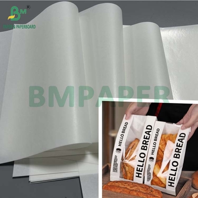 11 x 14 " 45g 50g پوشش 1 طرف MG کاغذ Kraft سفید برای بسته بندی نان