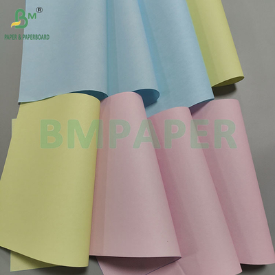 48-80gm NCR Paper اندازه نامه کاغذ کپی بدون کربن 500 ورق در هر ریم 8.5 * 11 اینچ