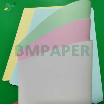55gsm 60gsm کپی کربن بی سیم NCR کاغذ رول برای صورت حساب 19inch تصویر سیاه