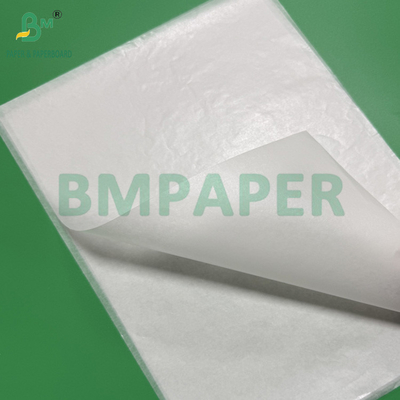 کاغذ پوشش سیلیکونی سفید دو طرفه 40gsm 60-150cm رول کاغذ ضد آب ضد چرب