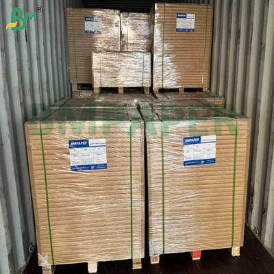 60gsm قهوه ای خطوط Kraft هدیه بسته بندی یک طرفه درخشان پایان عالی دوام بالا - قدرت